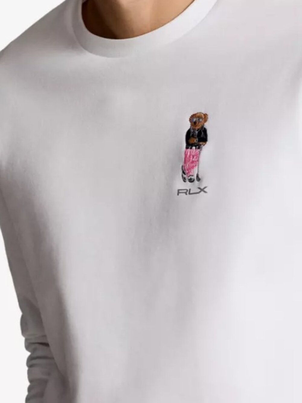 Polo Bear Double-Knit Crewneck Men's Sweatshirt - Picture 2 of 4